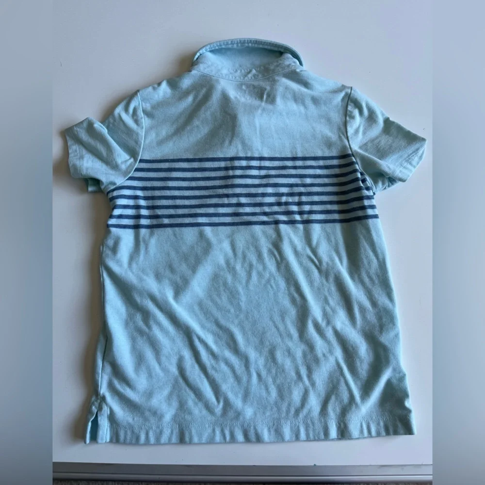 Vineyard Vines Light Blue Polo & Navy Gingham Swim Trunks